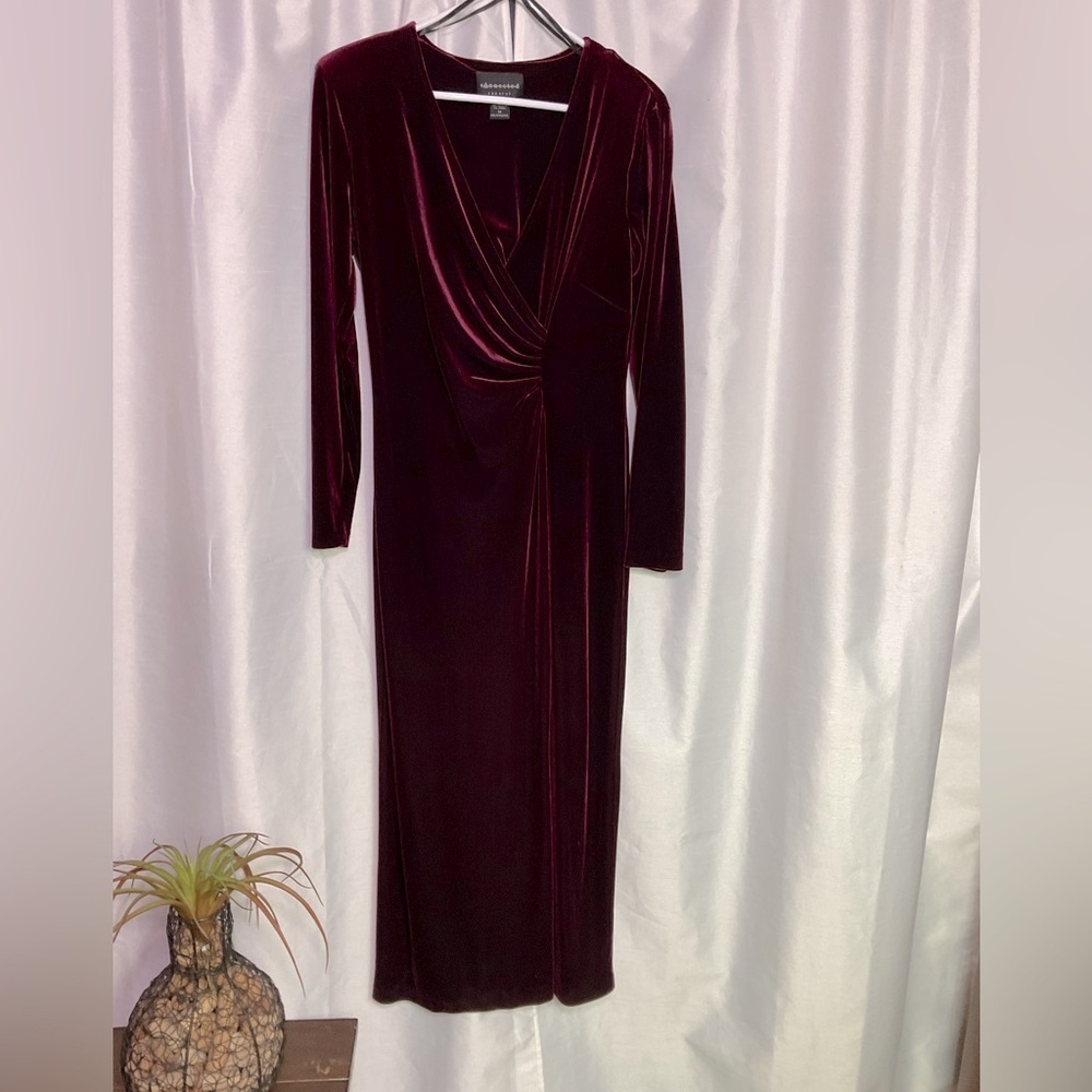 Connected Apparel Burgundy Gown Pre Loved Conditioned Condition